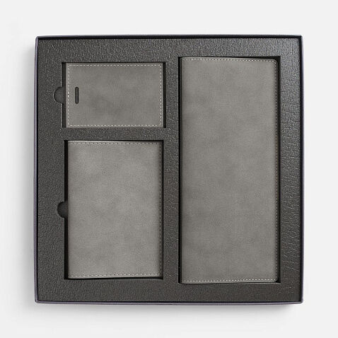 Набор Nubuk Trio, серый