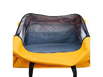 Сумка дорожная TORBER MOBI, желтая, полиэстер 900D с PU покрытием, 65 х 37 х 34 см