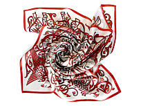 Платок Русское сердце 100% шёлк