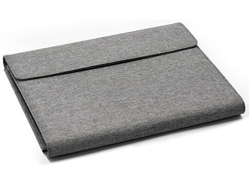 Портфолио А4 из RPET с отделением для ноутбука NotyFolio Eco, 20 л FSC бумаги, серый