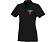 Женское поло Helios с коротким рукавом, черный