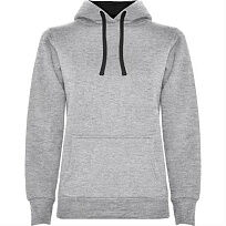 Толстовка URBAN WOMAN женская, СЕРЫЙ/ЧЕРНЫЙ S