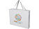 Odessa большая эко-сумка из переработанного хлопка, сертифицированного согласно GRS, плотностью 220 г/м² - Белый