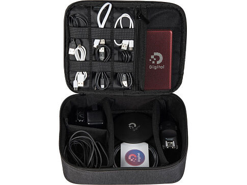 Органайзер для крупной электроники District, темно-серый