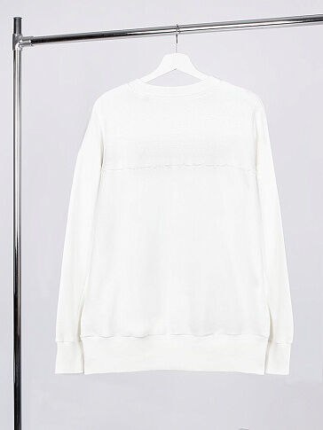 Свитшот оверсайз унисекс Vozduh, молочно-белый