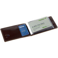 Футляр для визиток Handshake, коричневый