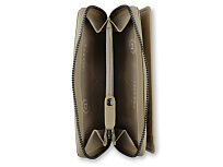 Кошелёк женский BUGATTI Elsa, с защитой RFID, песочного цвета, воловья кожа/полиэстер, 15,5х3х9,5 см