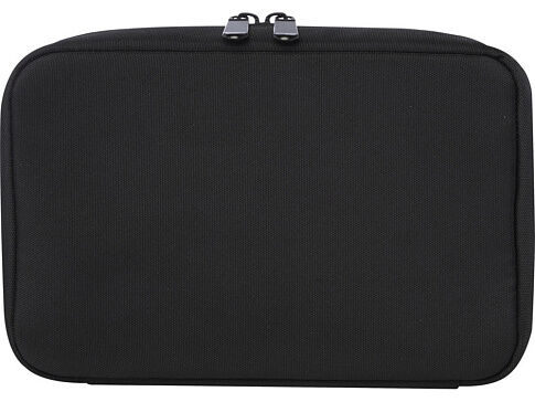 Сумка-органайзер Rise из материалов, переработанных согласно стандарту GRS - сплошной черный