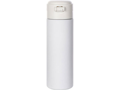 Вакуумная термокружка Waterline c кнопкой Guard, 400 мл, белый