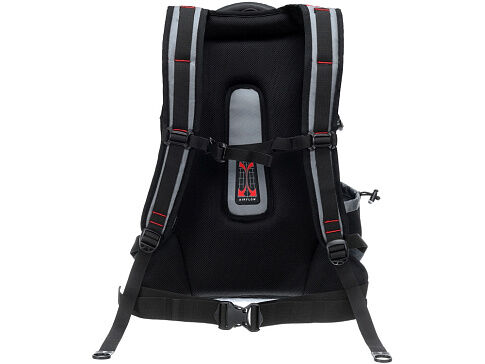 Рюкзак TORBER DRIVE с отделением для ноутбука 15, серый/красный, полиэстер 1680D, 36x17x50 см, 30 л