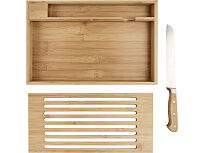 Бамбуковая разделочная доска с ножом Pao