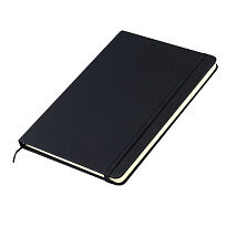 Блокнот A5 Monte в твёрдом переплёте, черный