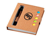 Набор стикеров Expose с ручкой и блокнотом А7, натуральный (P)