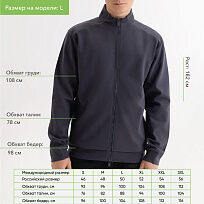 Толстовка на молнии ASTIN антрацит, размер M