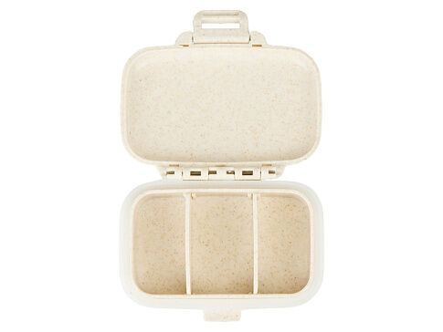 Футляр для мелочей из переработанной пшеницы Salomee, бежевый