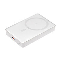 Внешний аккумулятор Atlantis PD Plus 10000mAh с функцией беспроводной зарядки 15W, серебряный