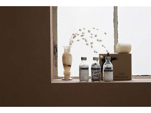 Подарочный набор солей для ванны Wellmark Just Relax 3 предмета 200 мл - прозрачный