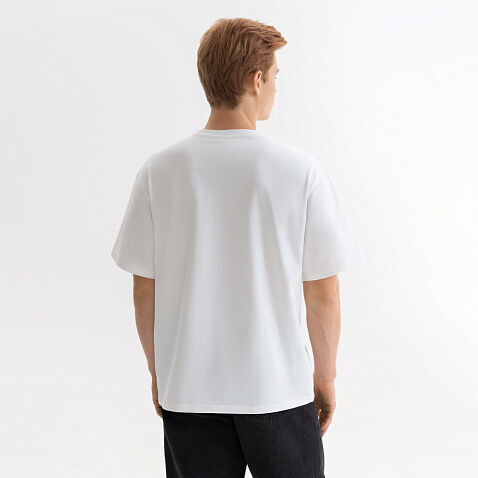 Футболка унисекс RUST, 100% хлопок, 240 гр., белая (теплый тон)