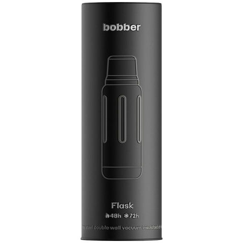 Термос Flask 1000, вакуумный, стальной матовый