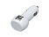 Автомобильная зарядка CC-01, 2 USB порта, белый цвет.