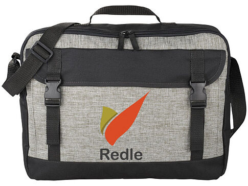 Сумка Buckle для ноутбука 15.6, серый/черный