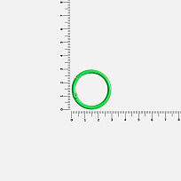 Карабин-кольцо Claus, L, зеленый неон