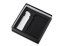 Подарочный набор c блокнотом C2, ручкой и бутылкой, серый