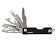 Мультитул-складной Canto 10-в-1 с защитным фиксатором, серебристый/черный