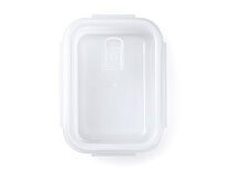 Ланч-бокс стеклянный с герметичной крышкой, 1л, прозрачный