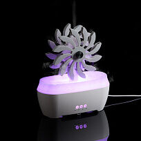 Увлажнитель-ароматизатор Steam Spin, белый с серым