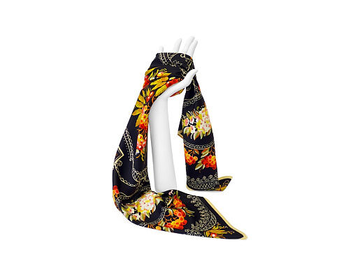 Платок Тагильский поднос, черный