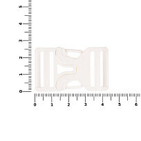 Застежка-пряжка Fibbia, белая