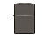 Зажигалка ZIPPO Classic с покрытием Black Ice, латунь/сталь, чёрная, глянцевая, 38x13x57 мм