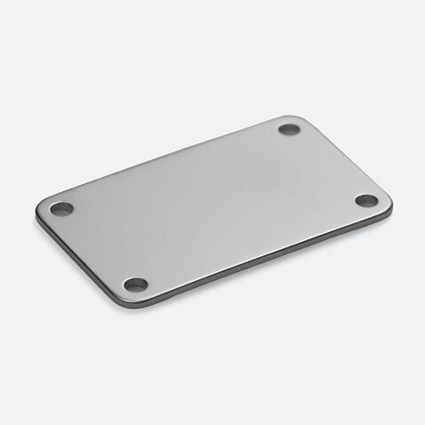 Шильдик металлический Furo, серебристый