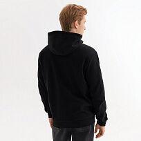 Толстовка на молнии с капюшоном MATEO черная