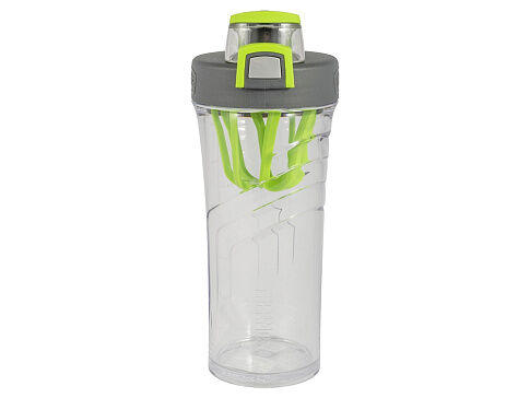 Шейкер из пластмассы с крышкой-дозатором TP4086GR 0.71L, прозрачный