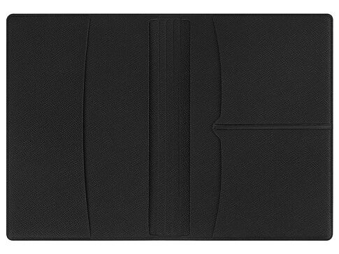 Обложка для паспорта с RFID защитой отделений для пластиковых карт Favor, черная
