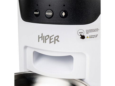 Умная Wi-Fi кормушка IoT Pet Feeder, 3000 мл, белый/черный