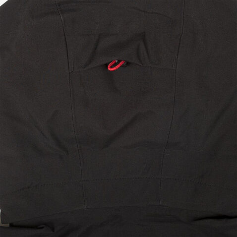 Куртка софтшелл мужская Patrol, черная с красным