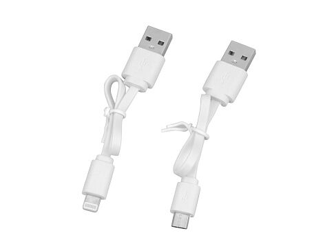 Портативное зарядное устройство Pin на 4000 mAh с большой площадью нанесения и клипом для крепления к одежде или сумке, синий