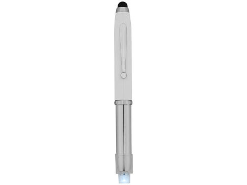 Ручка-стилус шариковая Xenon, белый, синие чернила