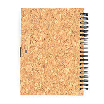 Блокнот Гарольд со стикерами и шариковой ручкой, черный