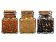 Набор Delicio из трех специй в подставке из бука