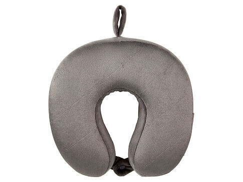 Подушка для самолета WENGER, с эффектом памяти, серая, флис