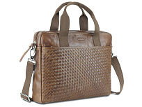 Сумка Mano Don Luca, натуральная кожа в коньячном цвете, 37 х 27 х 6 см