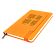 Блокнот A5 Champion в твёрдом переплёте с широкой застёжкой, оранжевый