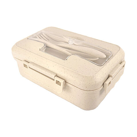 Ланчбокс (контейнер для еды) Sadler из пшеничного волокна, бежевый-S Ланчбокс (контейнер для еды) Sadler из пшеничного волокна, бежевый-S