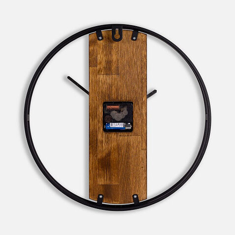 Часы Woodix, черные с коричневым