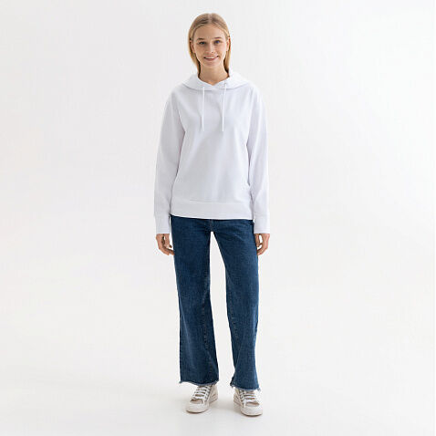 Худи с капюшоном, унисекс ALEX белый