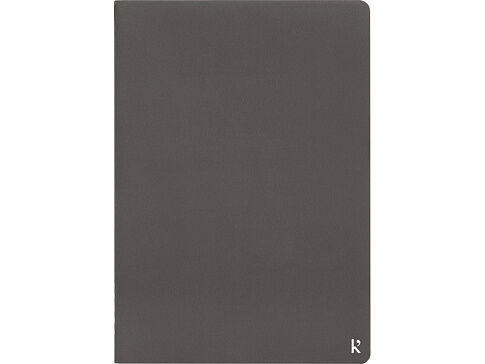 Комплект из двух блокнотов Karst формата A5 с листами из каменной бумаги, slate grey